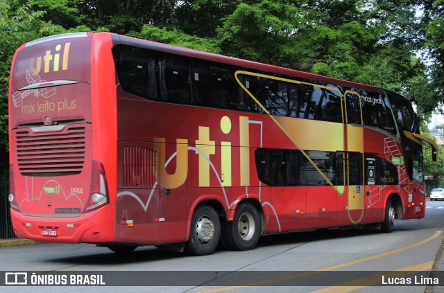 UTIL - União Transporte Interestadual de Luxo 11914 na cidade de São Paulo, São Paulo, Brasil, por Lucas Lima. Número da foto: #8081045.