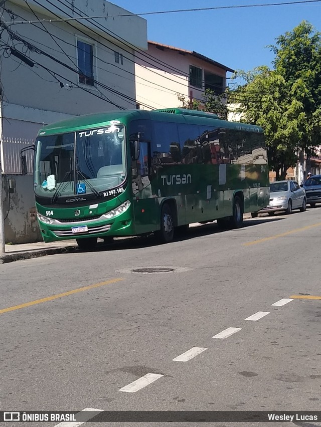 Tursan - Turismo Santo André 504 na cidade de Volta Redonda, Rio de Janeiro, Brasil, por Wesley Lucas. Número da foto: #8080670.