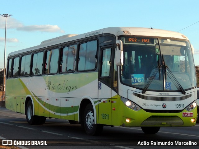 Rio Negro Fretamento e Turismo 19511 na cidade de Belo Horizonte, Minas Gerais, Brasil, por Adão Raimundo Marcelino. Número da foto: #8080933.