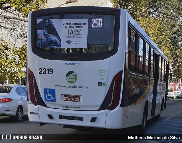Viação Elite 2319 na cidade de Volta Redonda, Rio de Janeiro, Brasil, por Matheus Martins da Silva. Número da foto: #8081862.