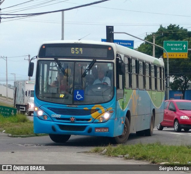 Vereda Transporte Ltda. 13060 na cidade de Vila Velha, Espírito Santo, Brasil, por Sergio Corrêa. ID da foto: 8081859.