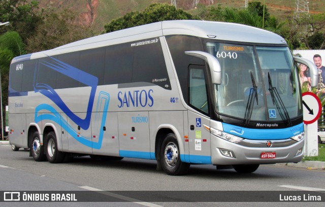 Santos Turismo 6040 na cidade de Aparecida, São Paulo, Brasil, por Lucas Lima. ID da foto: 8084356.