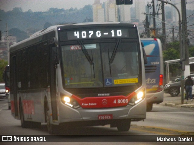 Express Transportes Urbanos Ltda 4 8006 na cidade de São Paulo, São Paulo, Brasil, por Matheus  Daniel. Número da foto: #8082037.