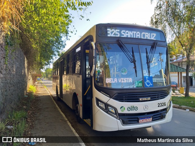 Viação Elite 2326 na cidade de Volta Redonda, Rio de Janeiro, Brasil, por Matheus Martins da Silva. Número da foto: #8081914.