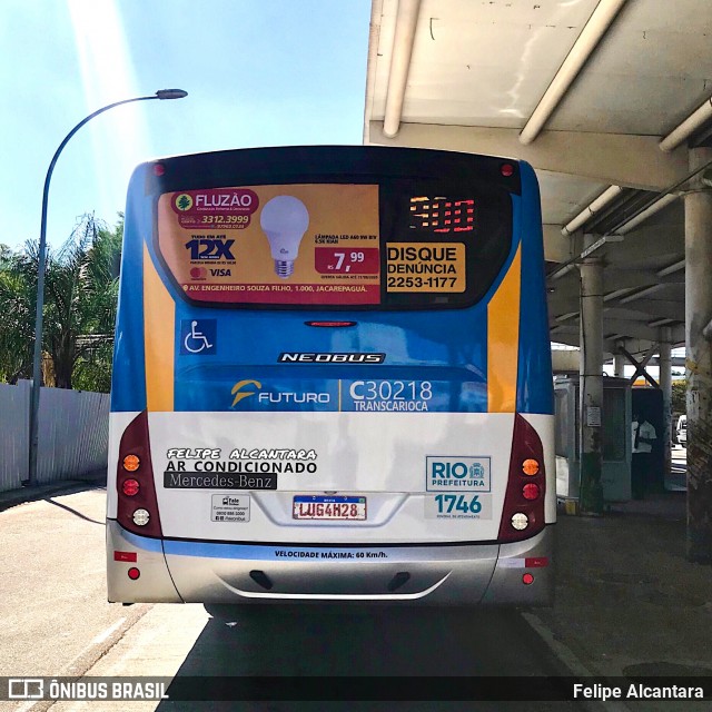 Transportes Futuro C30218 na cidade de Rio de Janeiro, Rio de Janeiro, Brasil, por Felipe Alcantara. Número da foto: #8083519.