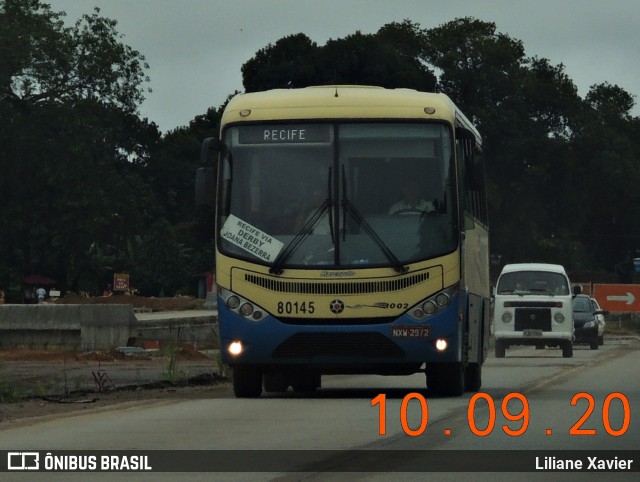 Expresso 1002 80145 na cidade de Paudalho, Pernambuco, Brasil, por Liliane Xavier. ID da foto: 8083658.