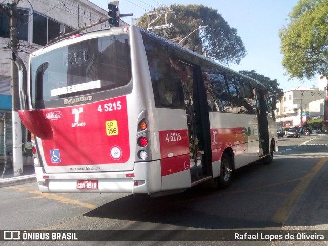 Allibus Transportes 4 5215 na cidade de São Paulo, São Paulo, Brasil, por Rafael Lopes de Oliveira. ID da foto: 8082293.