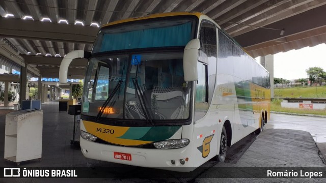 Empresa Gontijo de Transportes 14320 na cidade de Natal, Rio Grande do Norte, Brasil, por Romário Lopes. ID da foto: 8083721.