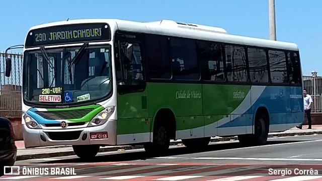 Viação Tabuazeiro 10027 na cidade de Vitória, Espírito Santo, Brasil, por Sergio Corrêa. Número da foto: #8081947.