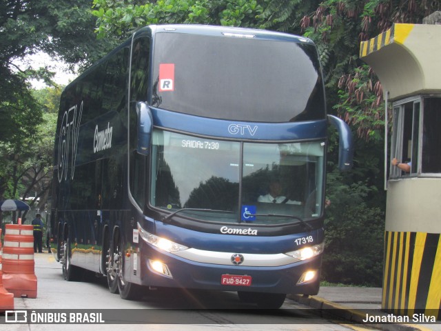 Viação Cometa 17318 na cidade de São Paulo, São Paulo, Brasil, por Jonathan Silva. ID da foto: 8082169.