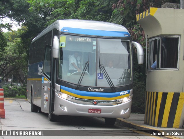 Viação Cometa 10238 na cidade de São Paulo, São Paulo, Brasil, por Jonathan Silva. ID da foto: 8082175.