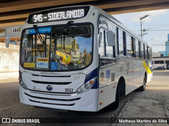 Viação Pinheiral 3022 na cidade de Volta Redonda, Rio de Janeiro, Brasil, por Matheus Martins da Silva. Número da foto: #8081997.