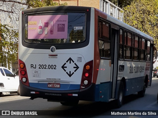 Viação Sul Fluminense RJ 202.002 na cidade de Volta Redonda, Rio de Janeiro, Brasil, por Matheus Martins da Silva. Número da foto: #8081868.