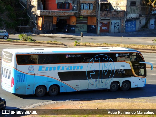 Emtram 5380 na cidade de Belo Horizonte, Minas Gerais, Brasil, por Adão Raimundo Marcelino. Número da foto: #8086376.