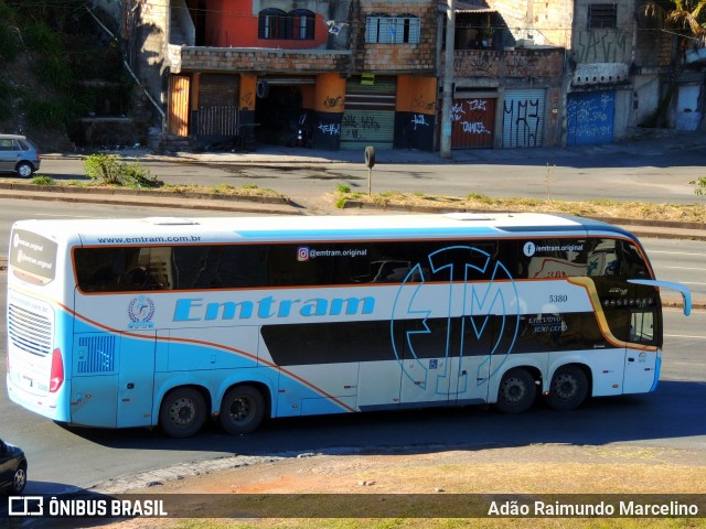 Emtram 5380 na cidade de Belo Horizonte, Minas Gerais, Brasil, por Adão Raimundo Marcelino. ID da foto: 8086376.