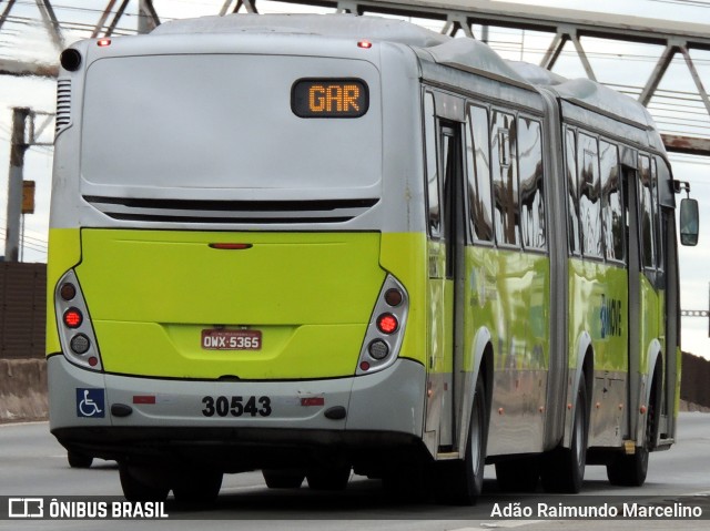 Bettania Ônibus 30543 na cidade de Belo Horizonte, Minas Gerais, Brasil, por Adão Raimundo Marcelino. ID da foto: 8089928.