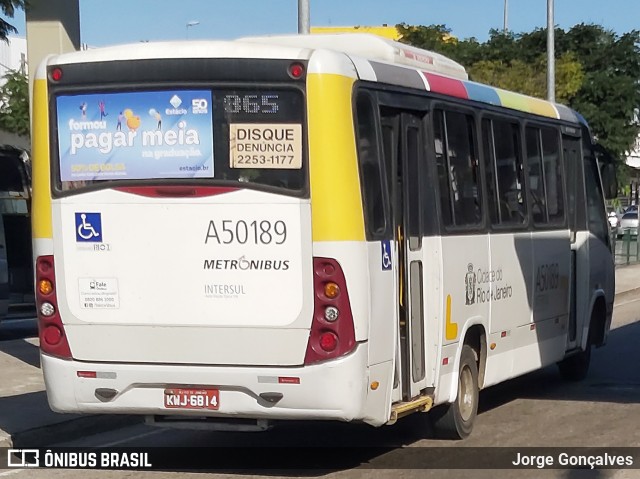 Tijuquinha - Auto Viação Tijuca A50189 na cidade de Rio de Janeiro, Rio de Janeiro, Brasil, por Jorge Gonçalves. ID da foto: 8087164.