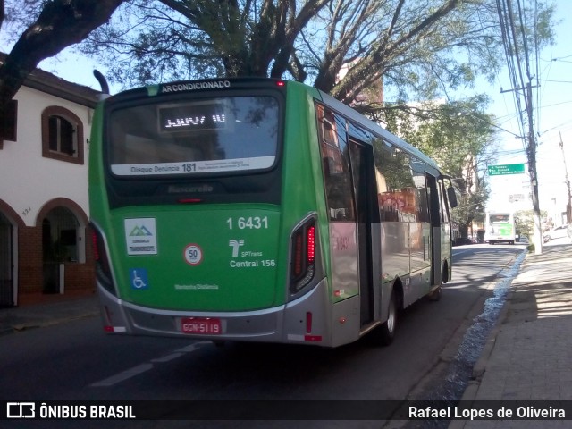 Transcooper > Norte Buss 1 6431 na cidade de São Paulo, São Paulo, Brasil, por Rafael Lopes de Oliveira. Número da foto: #8087098.