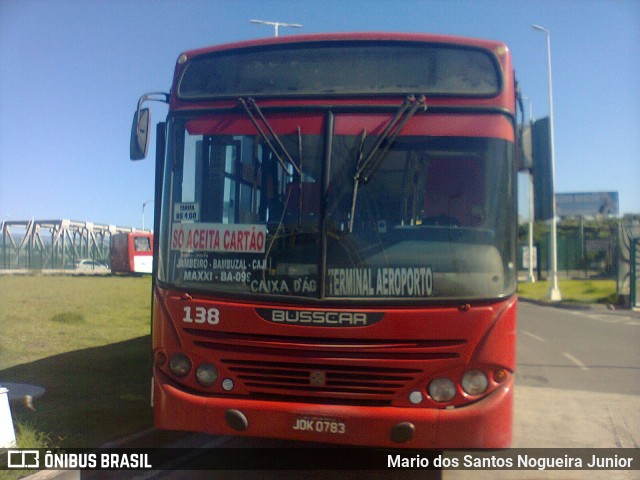 BTM - Bahia Transportes Metropolitanos 138 na cidade de Lauro de Freitas, Bahia, Brasil, por Mario dos Santos Nogueira Junior. Número da foto: #8087417.