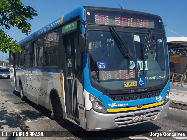 Viação Redentor C47596 na cidade de Rio de Janeiro, Rio de Janeiro, Brasil, por Jorge Gonçalves. Número da foto: #8088831.