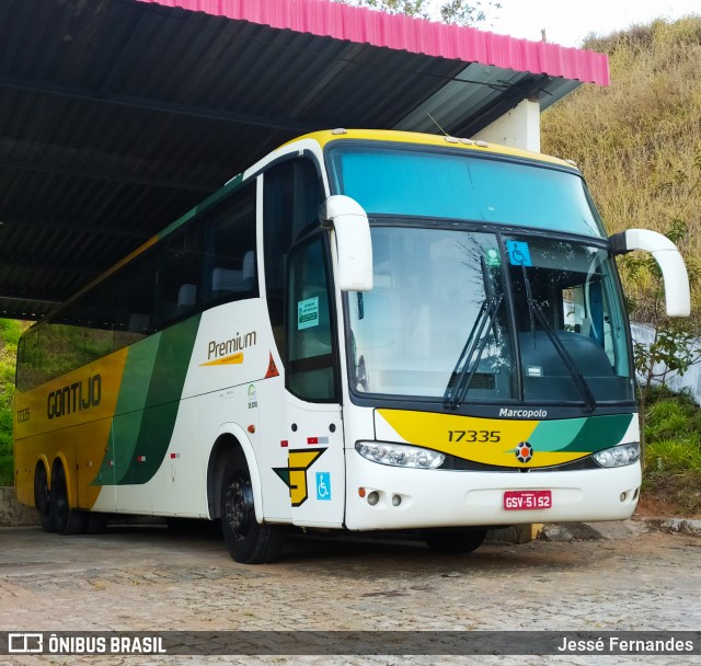 Empresa Gontijo de Transportes 17335 na cidade de João Monlevade, Minas Gerais, Brasil, por Jessé Fernandes. Número da foto: #8154227.