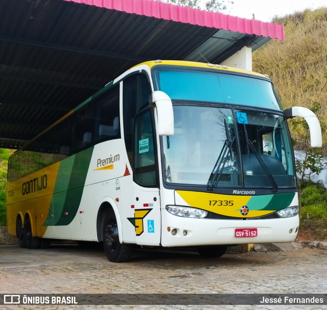 Empresa Gontijo de Transportes 17335 na cidade de João Monlevade, Minas Gerais, Brasil, por Jessé Fernandes. ID da foto: 8154227.