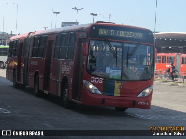 Borborema Imperial Transportes 303 na cidade de Recife, Pernambuco, Brasil, por Jonathan Silva. ID da foto: 8153717.