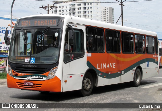 Linave Transportes RJ 146.091 na cidade de Nova Iguaçu, Rio de Janeiro, Brasil, por Lucas Lima. ID da foto: 8155978.