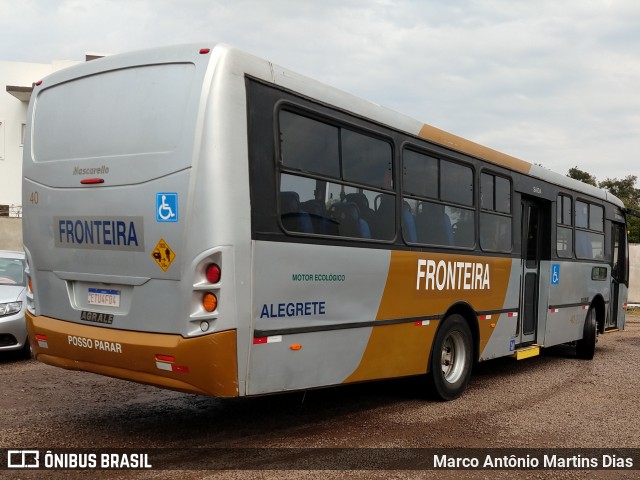 Expresso Fronteira d`Oeste 40 na cidade de Alegrete, Rio Grande do Sul, Brasil, por Marco Antônio Martins Dias. Número da foto: #8154574.