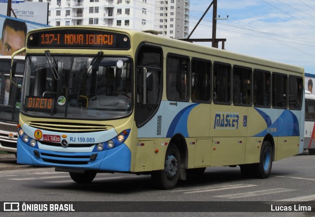 Master Transportes Coletivos de Passageiros RJ 159.085 na cidade de Nova Iguaçu, Rio de Janeiro, Brasil, por Lucas Lima. ID da foto: 8156288.