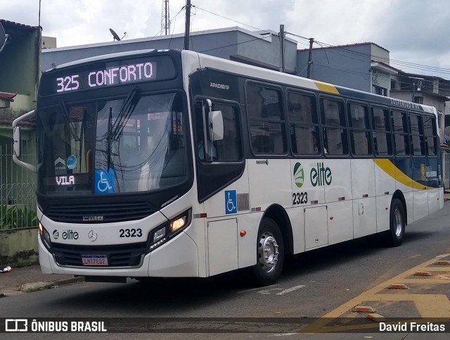 Viação Elite 2323 na cidade de Volta Redonda, Rio de Janeiro, Brasil, por David Freitas. ID da foto: 8153020.