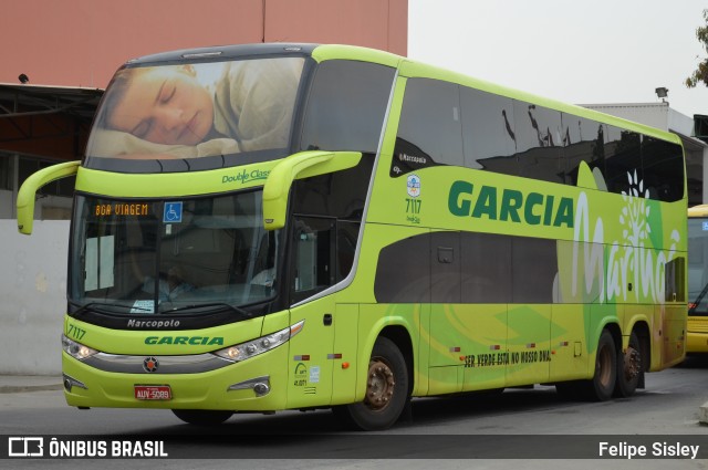 Viação Garcia 7117 na cidade de Rio de Janeiro, Rio de Janeiro, Brasil, por Felipe Sisley. Número da foto: #8154822.