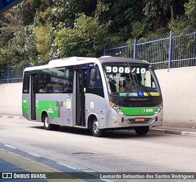Transcooper > Norte Buss 1 6280 na cidade de São Paulo, São Paulo, Brasil, por Leonardo Sebastiao dos Santos Rodrigues. Número da foto: #8154175.