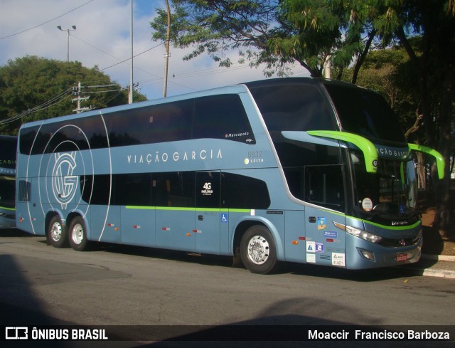 Viação Garcia 8832 na cidade de São Paulo, São Paulo, Brasil, por Moaccir  Francisco Barboza. Número da foto: #8155786.
