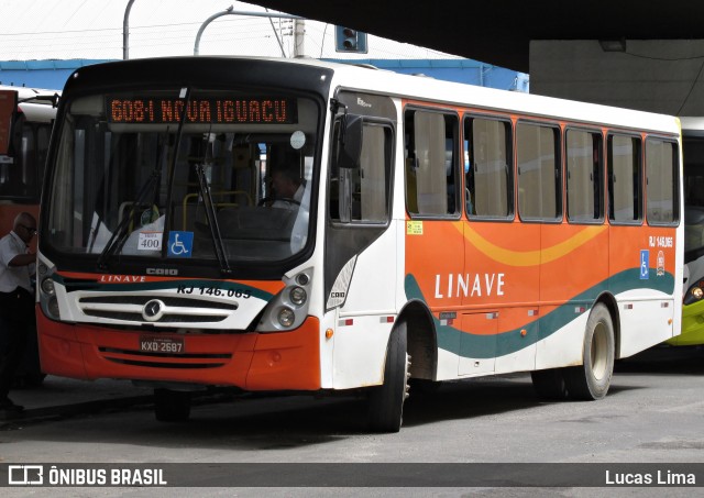 Linave Transportes RJ 146.065 na cidade de Nova Iguaçu, Rio de Janeiro, Brasil, por Lucas Lima. Número da foto: #8156019.