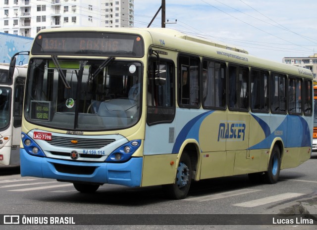 Master Transportes Coletivos de Passageiros RJ 159.114 na cidade de Nova Iguaçu, Rio de Janeiro, Brasil, por Lucas Lima. Número da foto: #8156252.