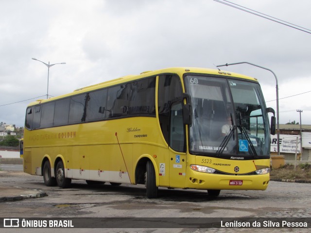 Viação Itapemirim 5523 na cidade de Caruaru, Pernambuco, Brasil, por Lenilson da Silva Pessoa. ID da foto: 8154756.