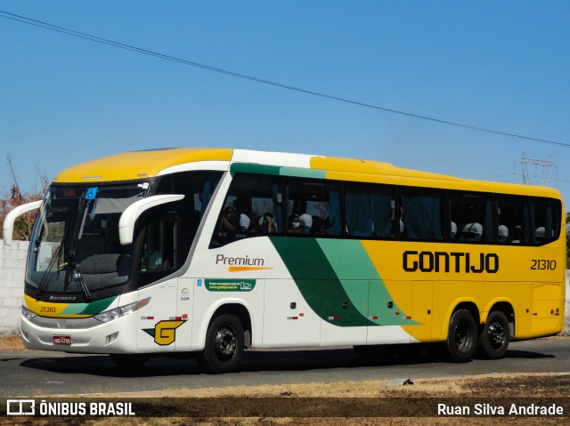 Empresa Gontijo de Transportes 21310 na cidade de Teresina, Piauí, Brasil, por Ruan Silva Andrade. ID da foto: 8181063.