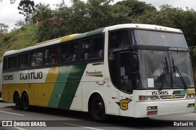 Empresa Gontijo de Transportes 15385 na cidade de Barra do Piraí, Rio de Janeiro, Brasil, por Rafael H.. Número da foto: #8182337.