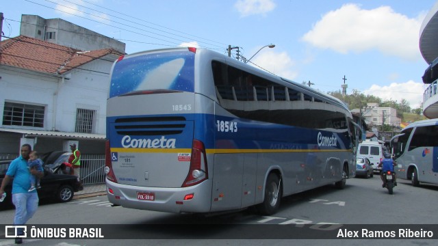 Viação Cometa 18543 na cidade de Aparecida, São Paulo, Brasil, por Alex Ramos Ribeiro. ID da foto: 8182470.