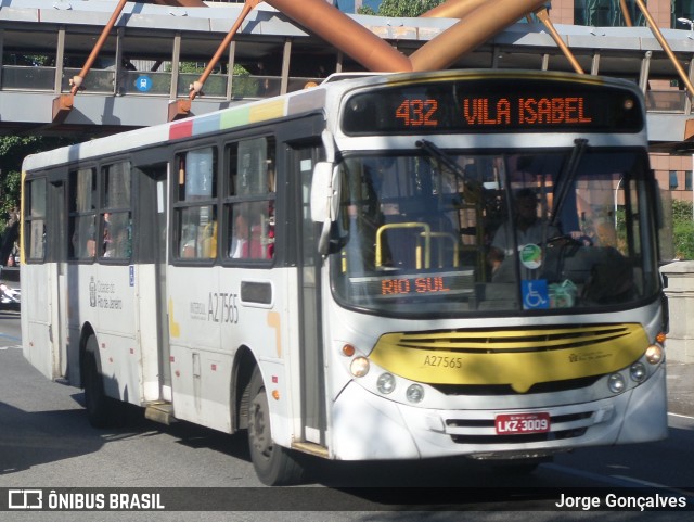 Transportes Vila Isabel A27565 na cidade de Rio de Janeiro, Rio de Janeiro, Brasil, por Jorge Gonçalves. Número da foto: #8181710.