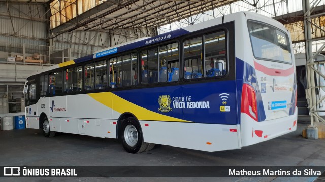 Viação Pinheiral 3018 na cidade de Volta Redonda, Rio de Janeiro, Brasil, por Matheus Martins da Silva. Número da foto: #8181105.