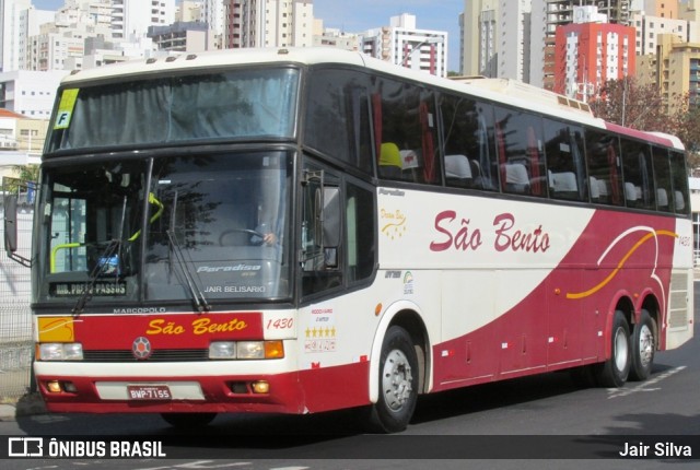 Viação São Bento Ribeirão Preto 1430 na cidade de Ribeirão Preto, São Paulo, Brasil, por Jair Silva. ID da foto: 8182752.