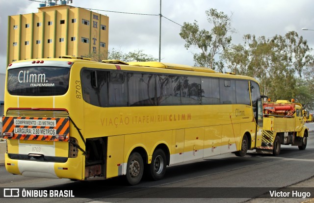 Viação Itapemirim 8703 na cidade de Caruaru, Pernambuco, Brasil, por Victor Hugo. ID da foto: 8184147.