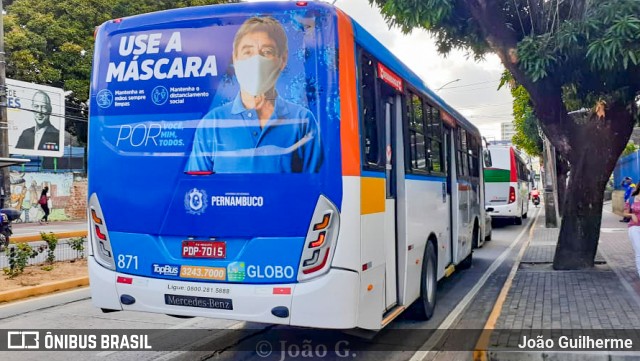 Transportadora Globo 871 na cidade de Recife, Pernambuco, Brasil, por João Guilherme. Número da foto: #8183442.