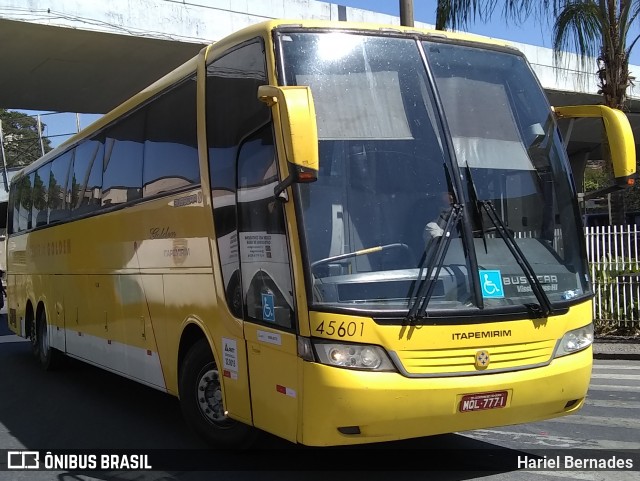 Viação Itapemirim 45601 na cidade de Belo Horizonte, Minas Gerais, Brasil, por Hariel Bernades. Número da foto: #8184106.