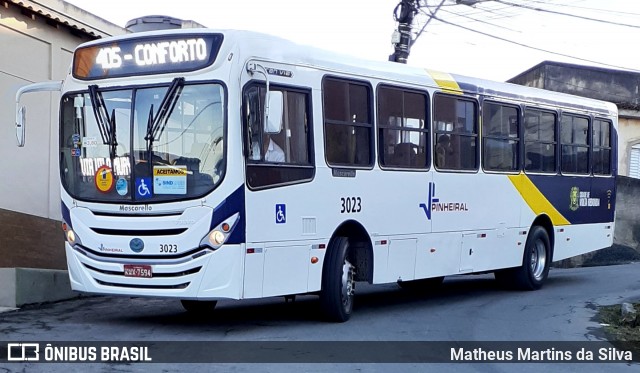 Viação Pinheiral 3023 na cidade de Volta Redonda, Rio de Janeiro, Brasil, por Matheus Martins da Silva. Número da foto: #8183491.