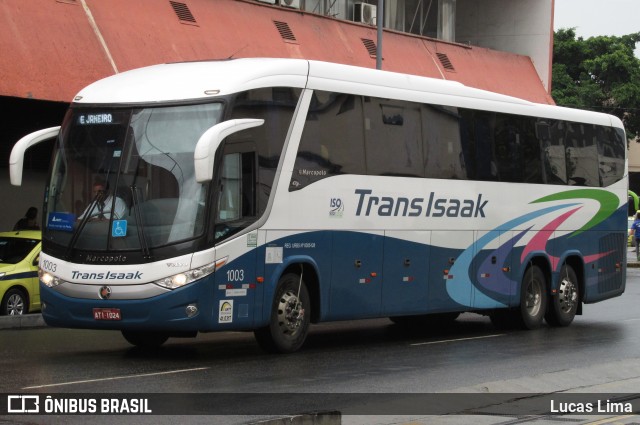 Trans Isaak Turismo 1003 na cidade de Rio de Janeiro, Rio de Janeiro, Brasil, por Lucas Lima. Número da foto: #8185385.