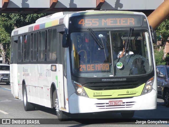 Viação Verdun B71117 na cidade de Rio de Janeiro, Rio de Janeiro, Brasil, por Jorge Gonçalves. ID da foto: 8183692.