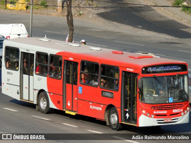 Viação Santa Edwiges 69214 na cidade de Belo Horizonte, Minas Gerais, Brasil, por Adão Raimundo Marcelino. Número da foto: #8185569.